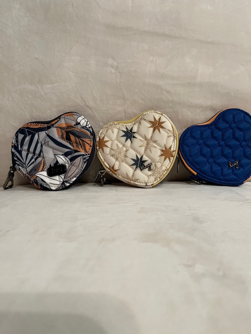 LUG - NWOT - Heart Pouches - Set of 3